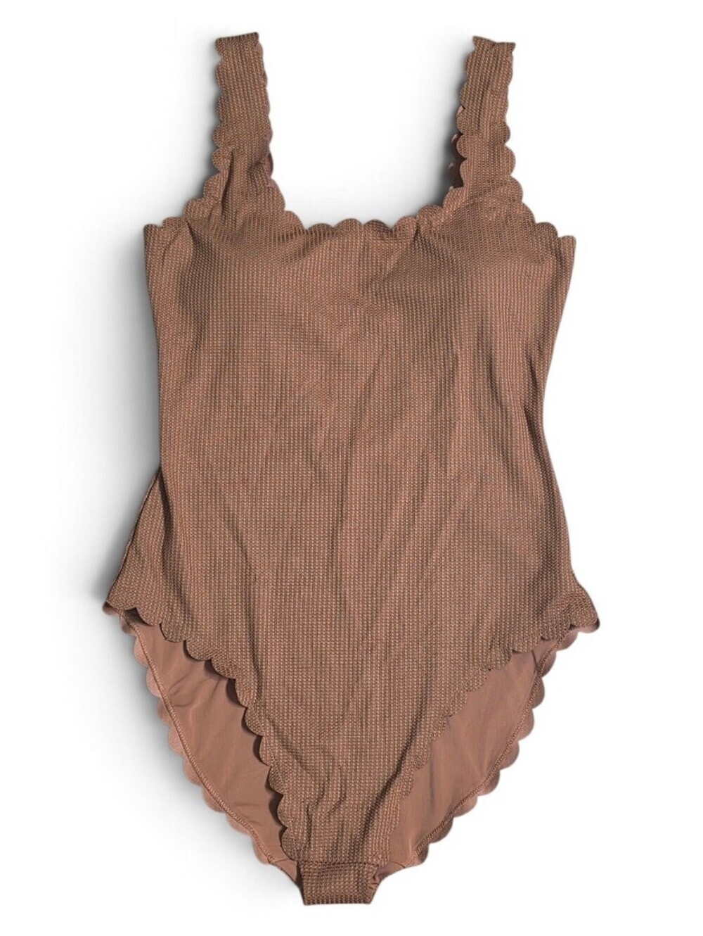 Aerie Waffle Scalloped One Piece Swimsuit Size XL Long